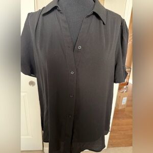 Classic Black Button-Down Shirt
